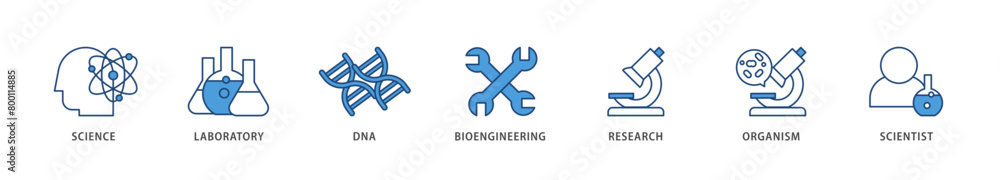 Biotechnology icons set collection illustration of scientist, bioengineering, organism, research, dna, laboratory, science icon live stroke and easy to edit Biotechnology icons set collection illustration of scientist, bioengineering, organism, research, dna, laboratory, science icon live stroke and easy to edit