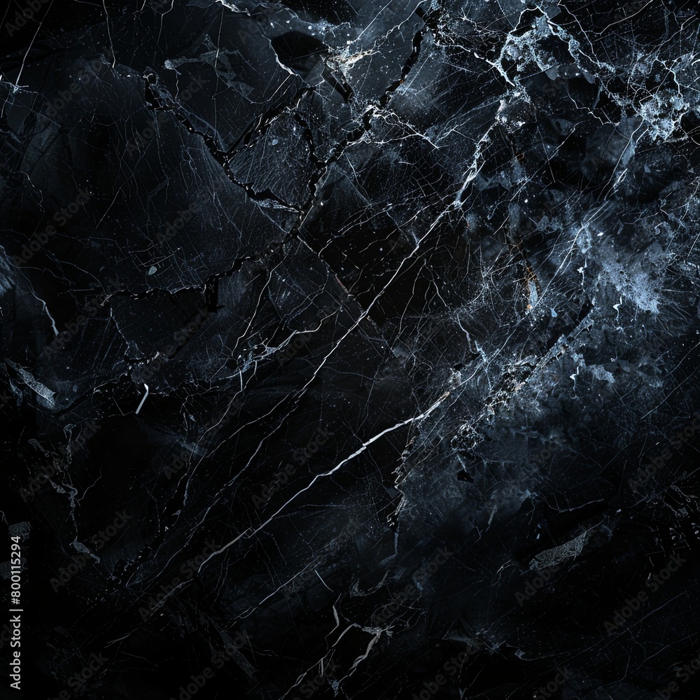 Sophisticated Luxury of Black Marble with White Veining Sophisticated Luxury of Black Marble with White Veining