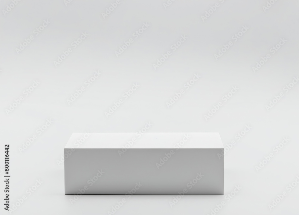 White cube isolated on background White cube isolated on background