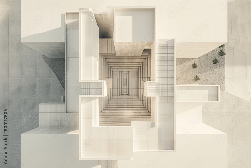 Obraz premium modern architecture view from the top