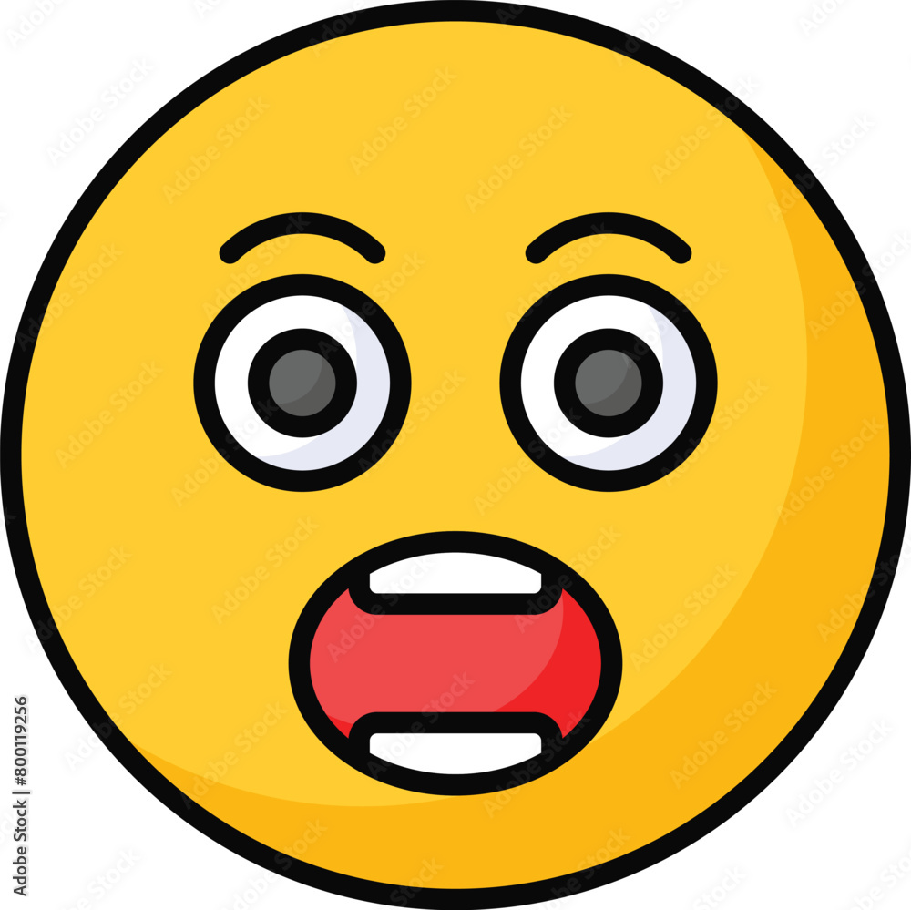Oh My God expression emoji vector design, editable vector Oh My God expression emoji vector design, editable vector