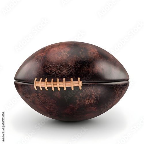 American football isolated white background