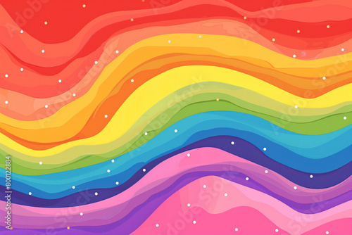 Pride Month, LGBTQ Greeting Card Background, Generative AI