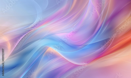 Abstract background with colorful waves and soft curves  pastel colors  gradients  blurred edges  elegant design  wallpaper