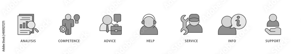 Problem solving icons set collection illustration of analysis, critical thinking, creativity, emotional intelligence, research, team building icon live stroke and easy to edit Problem solving icons set collection illustration of analysis, critical thinking, creativity, emotional intelligence, research, team building icon live stroke and easy to edit