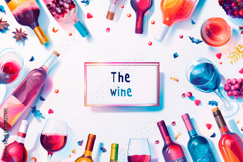 Glass of wine. Icon, symbol, logo alcohol. For the menu, bar, restaurant, wine list. minimal.