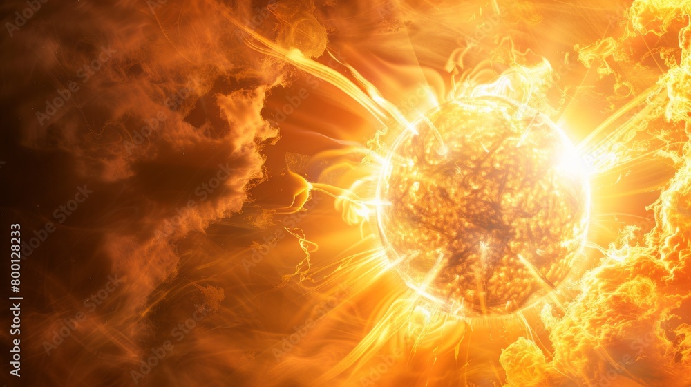 Obraz premium solar energy flow.