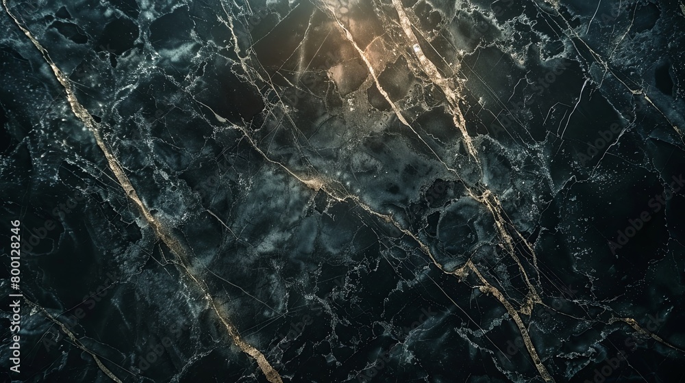 Sophisticated Luxury of Black Marble with White Veining Sophisticated Luxury of Black Marble with White Veining