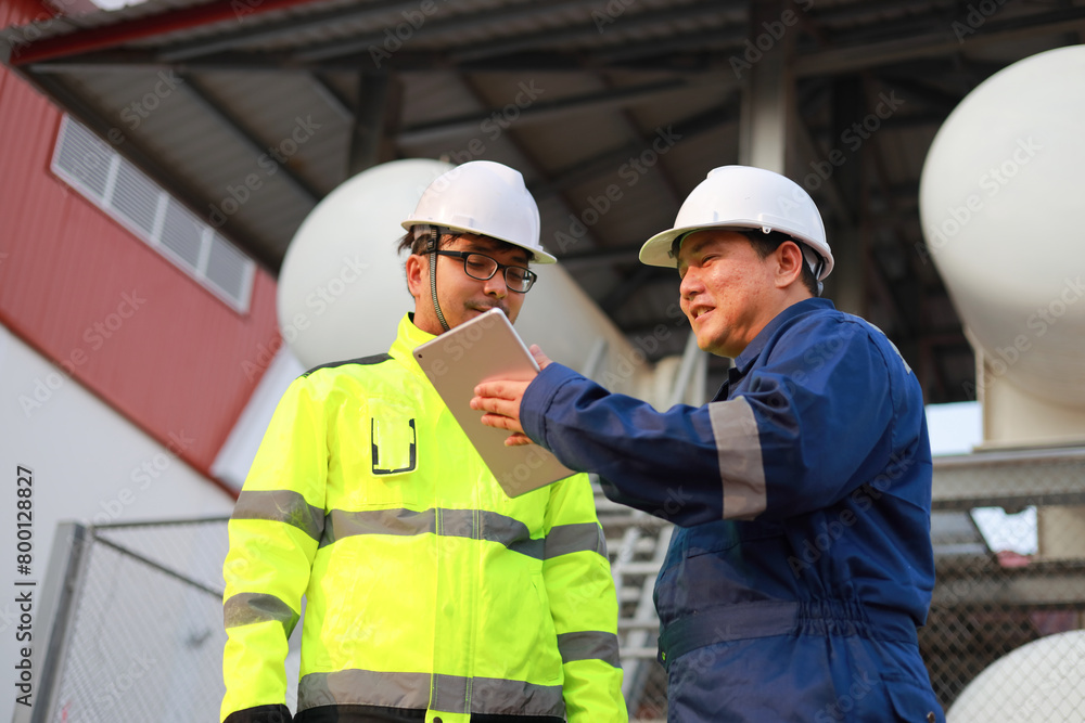 Portrait of professional man engineer working checking work place to keep liquid helium in industry. Portrait of professional man engineer working checking work place to keep liquid helium in industry.