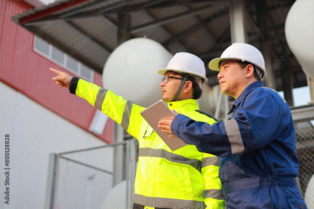 Portrait of professional man engineer working checking work place to keep liquid helium in industry. Portrait of professional man engineer working checking work place to keep liquid helium in industry.