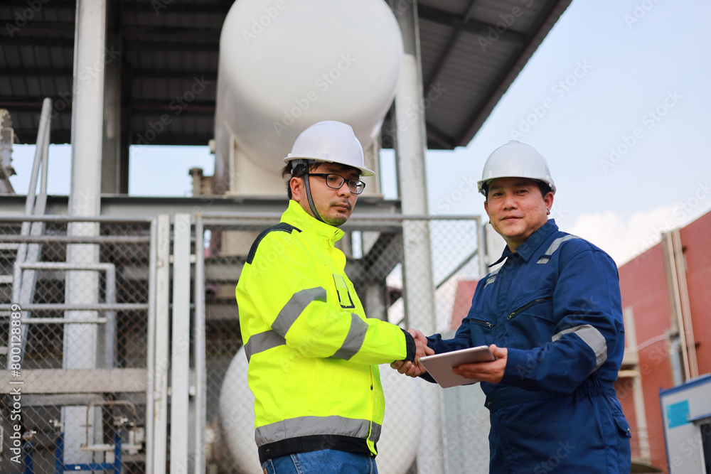 Portrait of professional man engineer working checking work place to keep liquid helium in industry. Portrait of professional man engineer working checking work place to keep liquid helium in industry.