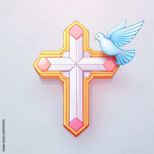 Holy Cross with a Dove