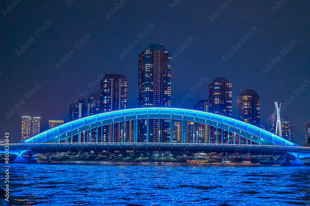 Obraz premium 永代橋の夜景