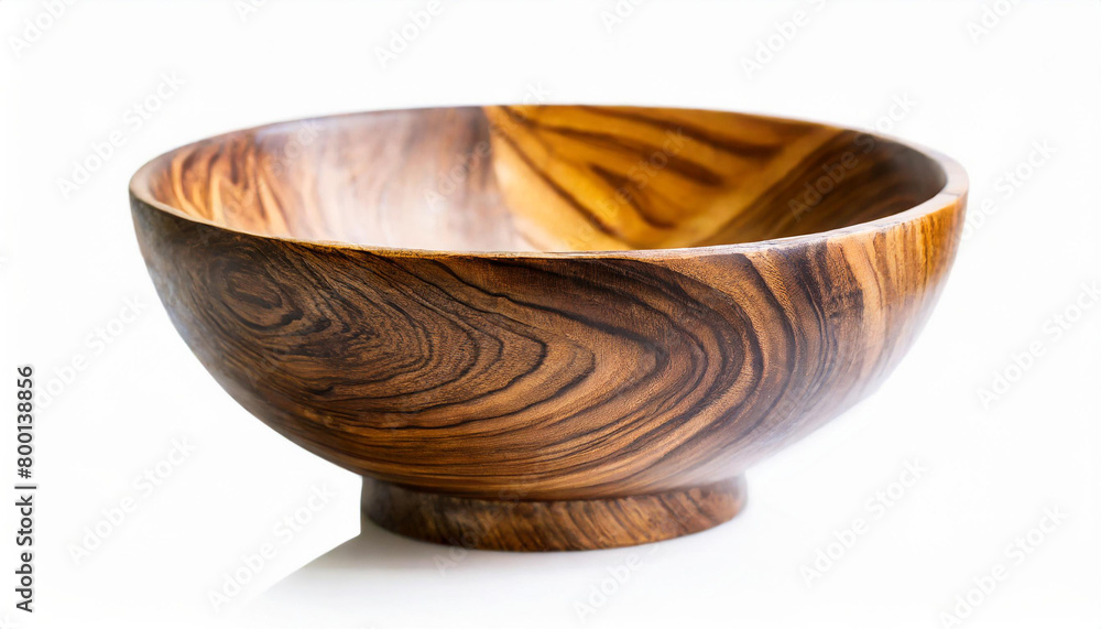 Wooden bowl isolated on white background. Wooden bowl isolated on white background.