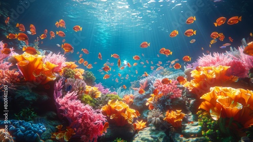 Underwater World: Dive into the underwater world, capturing marine life and coral reefs.