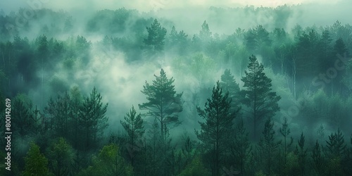misty morning in the forest © Настя Шевчук