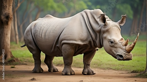 The Indian Subcontinent is home to the native rhinoceros species, Rhinoceros unicornis.