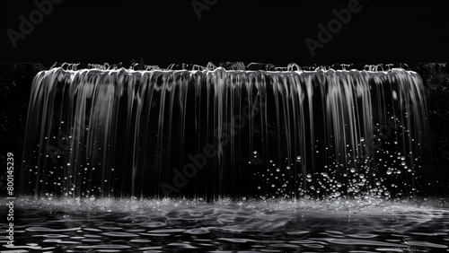 Ethereal Cascade: A Linear Waterfall