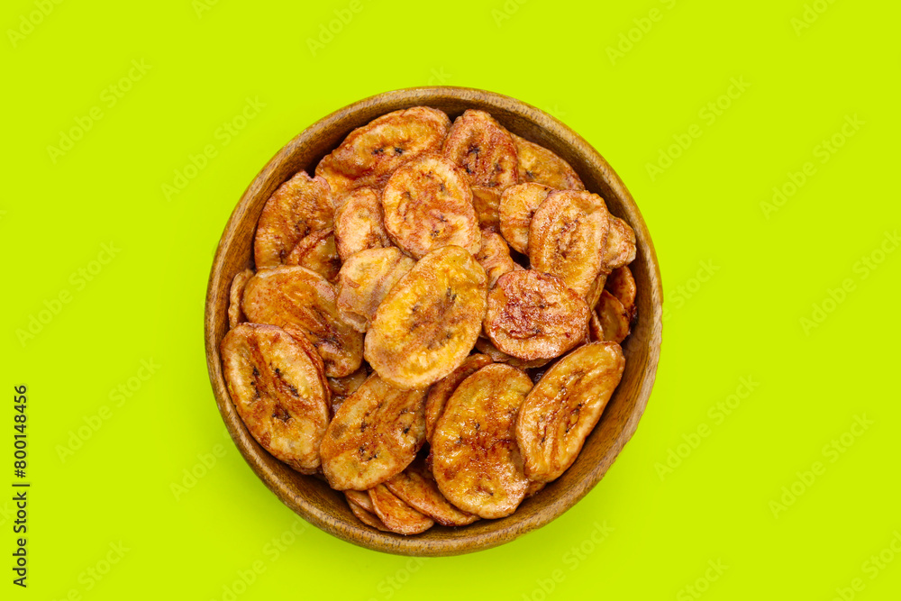 Crispy banana chips. Fruit snack Crispy banana chips. Fruit snack