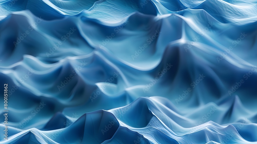 Obraz premium Cool-Toned Wave Structure: Serene Oceanic Patterns
