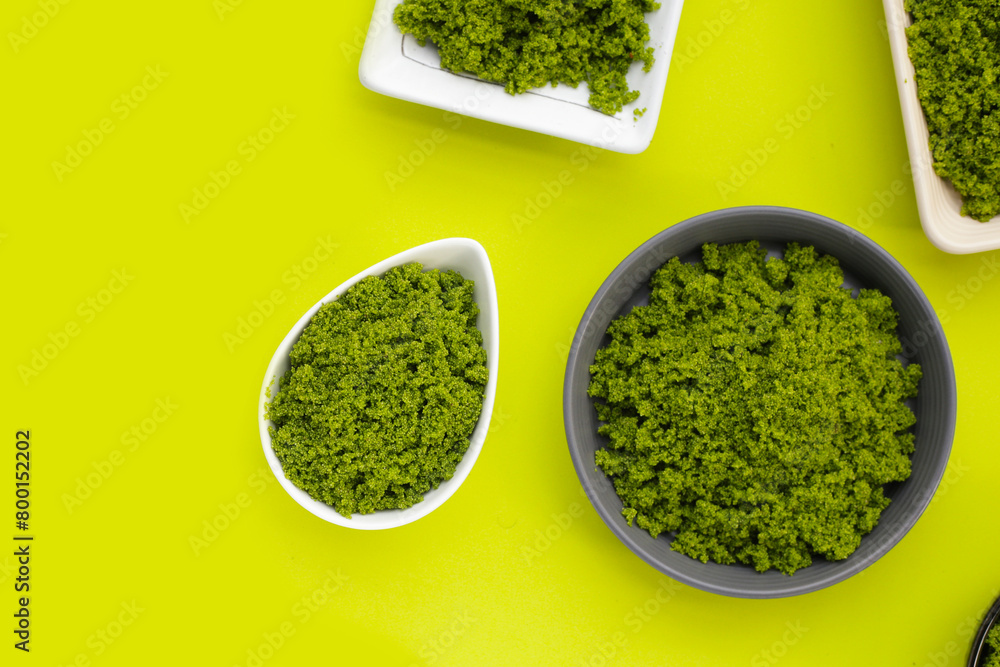 Wolffia globosa or swamp algae, water meal Wolffia globosa or swamp algae, water meal