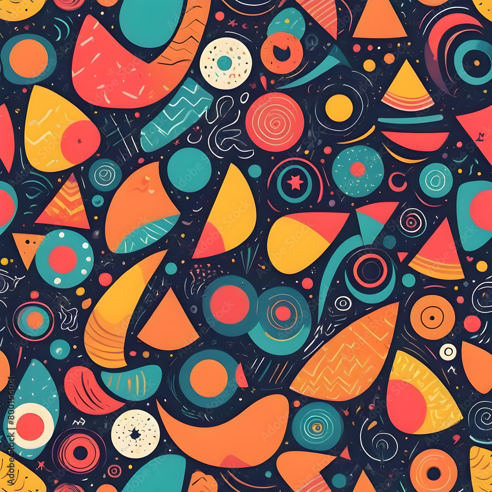 Naklejka premium seamless pattern with flowers