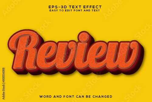 Bild auf Leinwand Review colorful 3d text effect