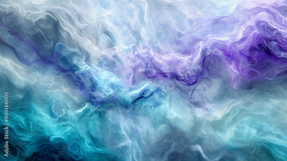 Lavender Waves Abstract