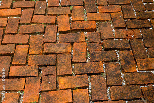 Wallpaper Mural Garden brick walk way. Outdoor pavement Torontodigital.ca