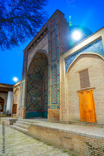 Gateway to the Abdidarun Complex with the Khoja Abdu-Darun Mausoleum in Samarkand, Uzbekistan, Central Asia