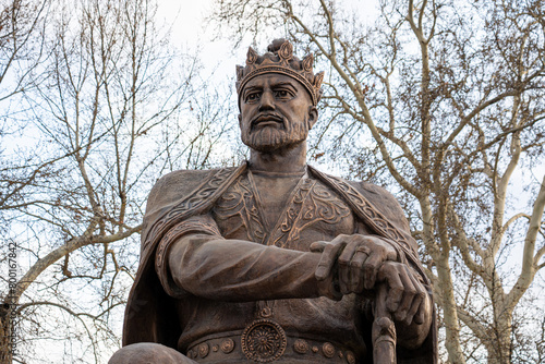 Εκτύπωση καμβά Amir Temur Monument in Samarkand, Uzbekistan, Central Asia - Bronze statue of th