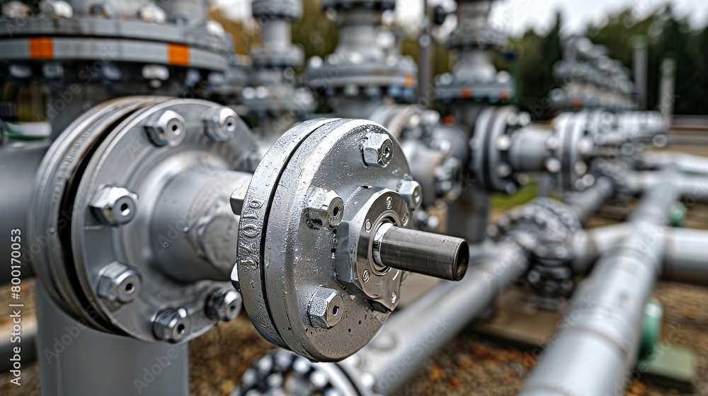 Pipeline and support structure in industrial plant for chemical and petroleum production Pipeline and support structure in industrial plant for chemical and petroleum production