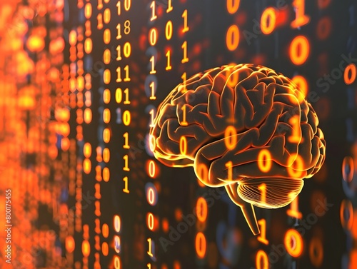 Digital Brain Surrounded by...