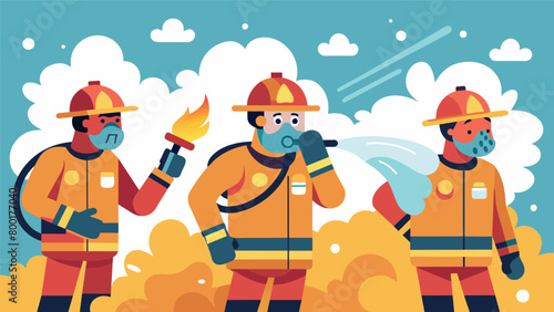 As the firefighters sweat in the steam their pores open up and release the dangerous elements they have accumulated while battling fires helping to.
