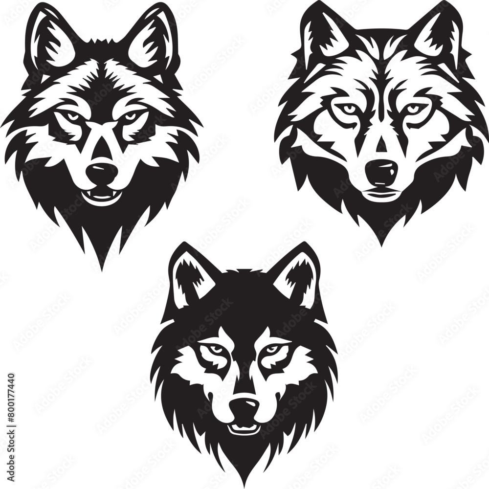 wolf head vector wolf head vector