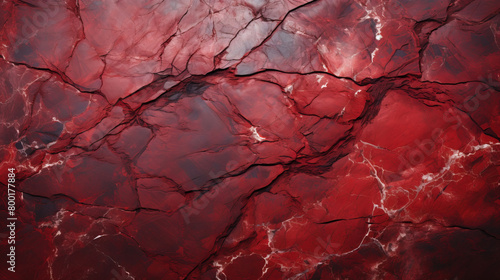Painted Beautiful Dark Red Colors With Marbled Stone Texture Background