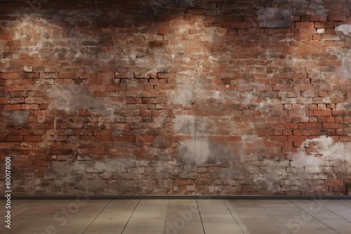 Grungy urban brick wall  adding texture and character suitable for bold and contemporary designs