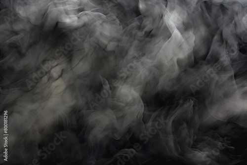 Smoky texture in shades of gray and black, suitable for dramatic and intense backdrops