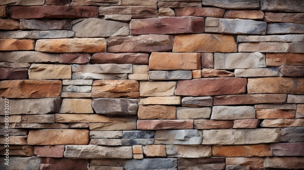 Fototapeta premium Textured stone wall with subtle variations in color, offering a natural and rustic backdrop