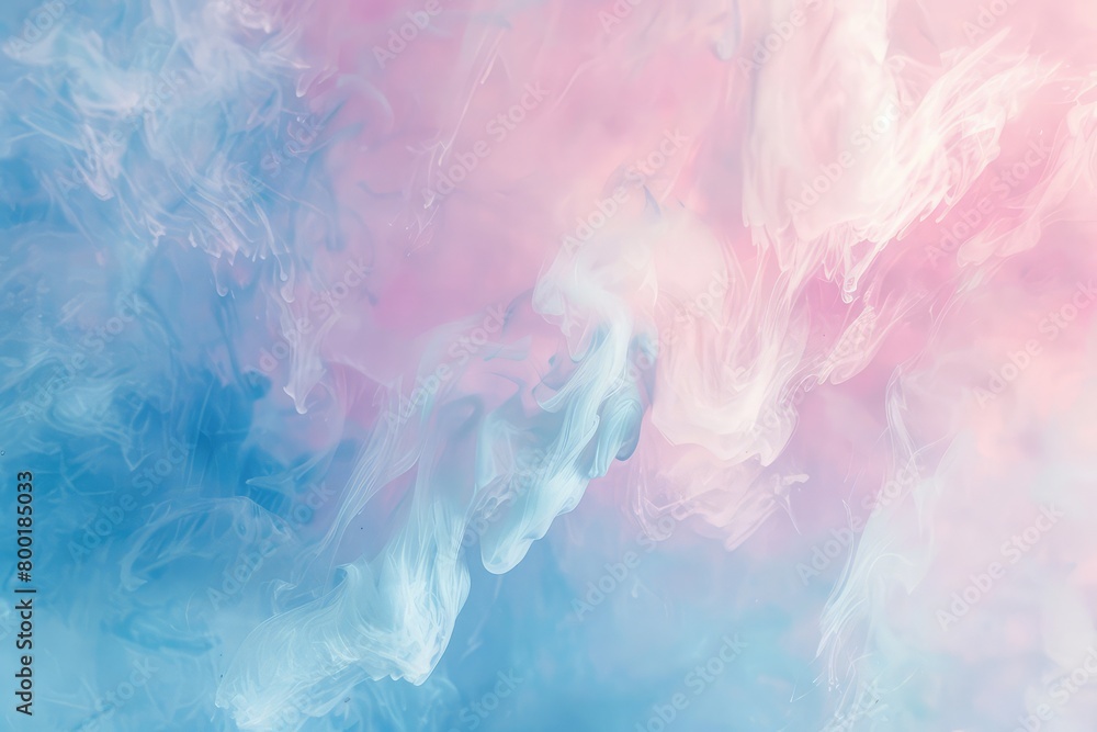 Abstract delicate background of pastel colors, pink, blue, and white, A visually captivating 3D rendering featuring an abstract creative template, background in vibrant colors, perfect for wallpaper 