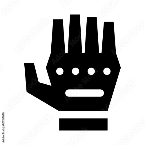 Robot Hand Prosthesis Line Icon (ID: 800185020)