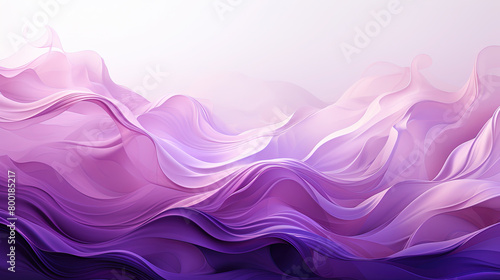 Smooth Flowing White And Purple Wave Design Energy Lines on A Voilet Background photo