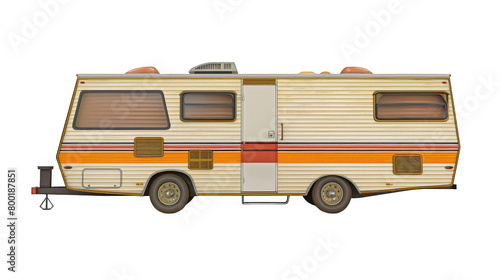 Wallpaper Mural RV travel trailer isolated on transparent background Torontodigital.ca