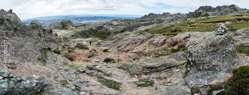 Panoramic photo of mountains environment