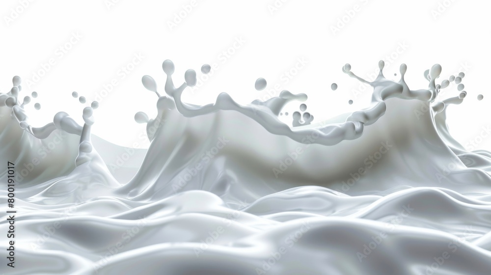 A mesmerizing still life photography featuring a splash of milk with bubbles on a grey background, creating an atmospheric pattern resembling an abstract art piece. A mesmerizing still life photography featuring a splash of milk with bubbles on a grey background, creating an atmospheric pattern resembling an abstract art piece.