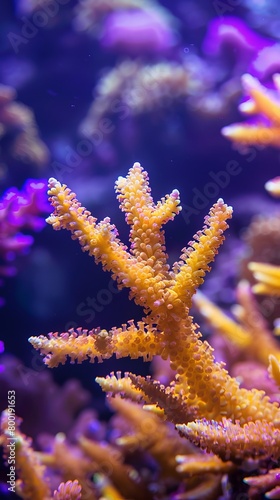 yellow corals.