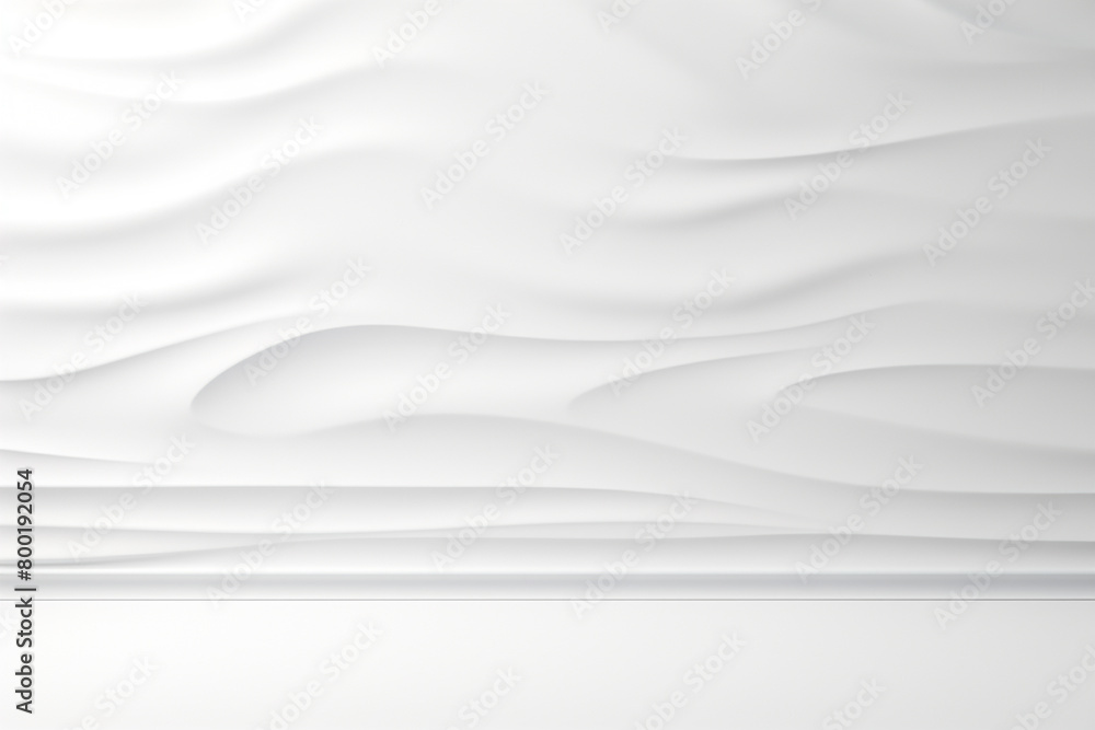 Fototapeta premium Abstract white background with smooth lines and waves. Vector illustration for your design