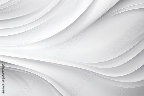 Abstract white background with smooth lines and waves. Vector illustration for your design