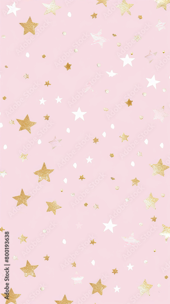 Gold stars on a pink background
Gold stars on a pink background