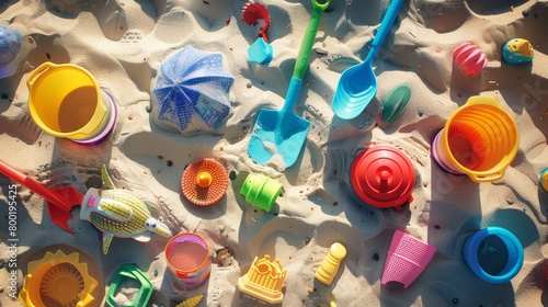 Summer Fun: Colorful Sand Toy Set for Beach Play